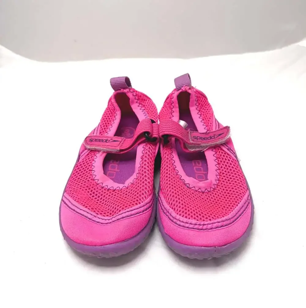 Speedo Girls Pink Mary Jane Neoprene Water Shoe Size S 5/6